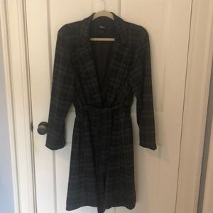 Torrid black and grey plaid blazer jacket. Size 1